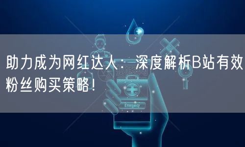 助力成为网红达人：深度解析B站有效粉丝购买策略！