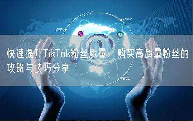 快速提升TikTok粉丝质量：购买高质量粉丝的攻略与技巧分享