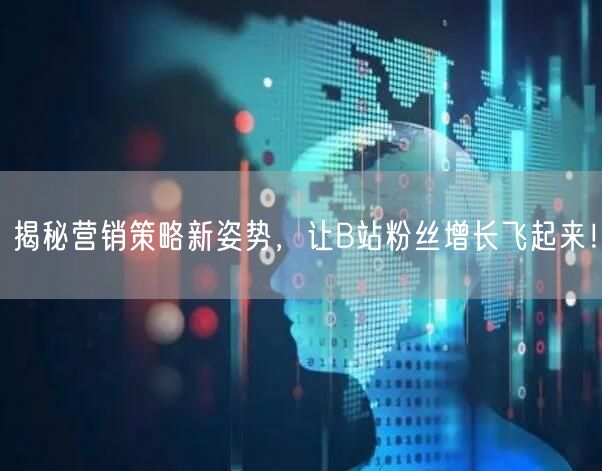 揭秘营销策略新姿势，让B站粉丝增长飞起来！