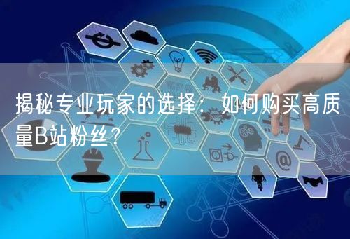 揭秘专业玩家的选择：如何购买高质量B站粉丝？