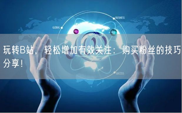 玩转B站，轻松增加有效关注：购买粉丝的技巧分享！