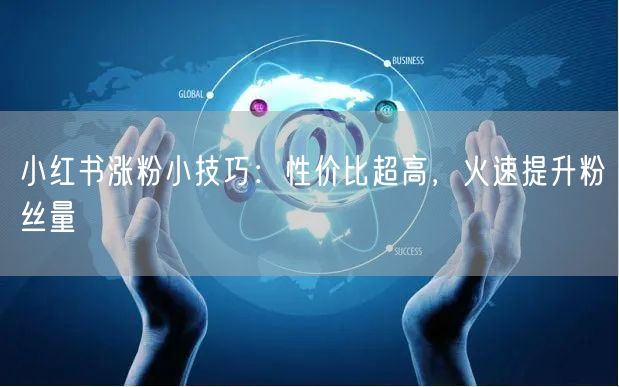 小红书涨粉小技巧：性价比超高，火速提升粉丝量