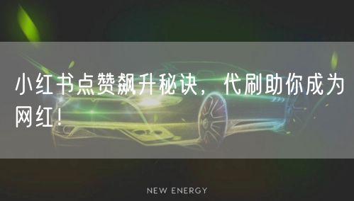 小红书点赞飙升秘诀，代刷助你成为网红！