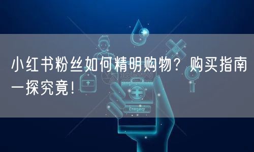 小红书粉丝如何精明购物？购买指南一探究竟！