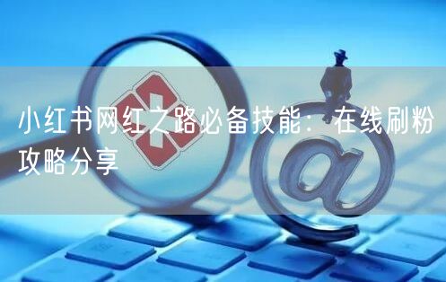 小红书网红之路必备技能：在线刷粉攻略分享