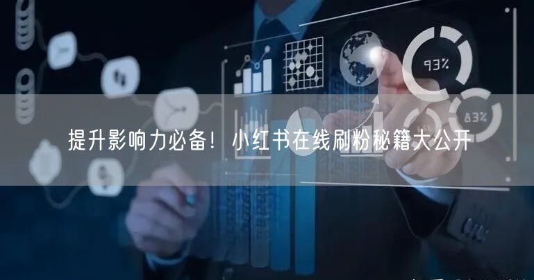 提升影响力必备！小红书在线刷粉秘籍大公开