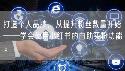 打造个人品牌，从提升粉丝数量开始——学会使用小红书的自助买粉功能。