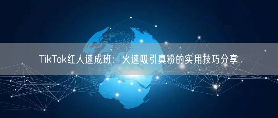 TikTok红人速成班：火速吸引真粉的实用技巧分享